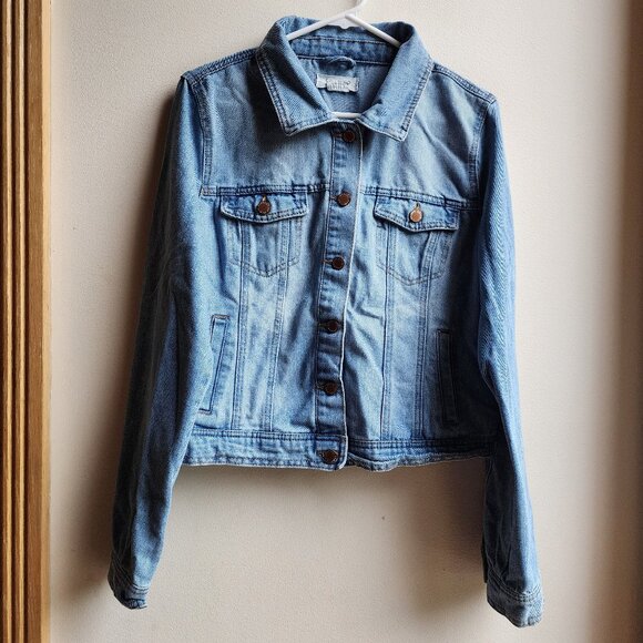 Ci Sono Light Wash Jean Jacket Size XL - Picture 7 of 16